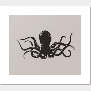 Put an Octopus on it! (grey) Posters and Art